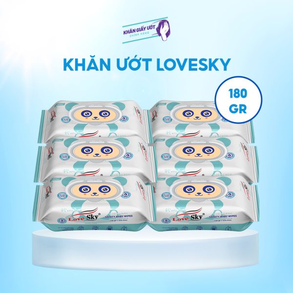 Khăn giấy ướt Love Sky 50 tờ – 180gr